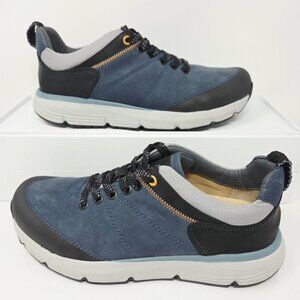 Samuel Hubbard Men's 7.5 M Navy Blue Nubuck Leather Camino Walker Sneakers